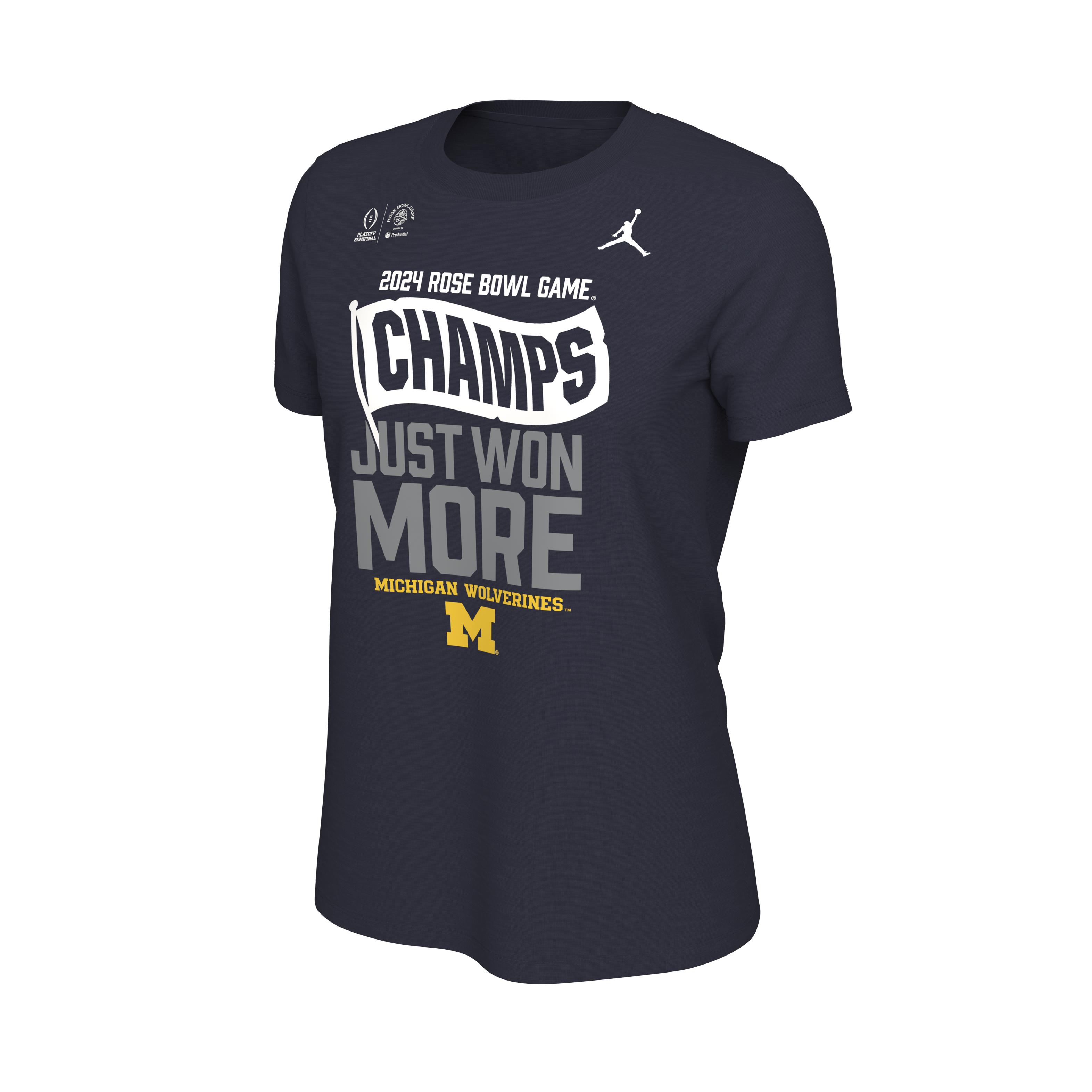 Michigan Wolverines 2023 Rose Bowl Champions Women's Locker Room Tee